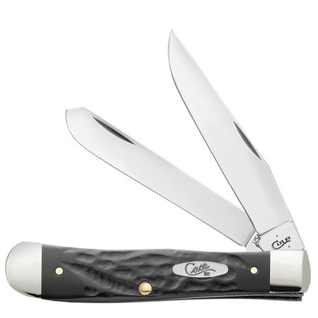 Case Cutlery Knife, Rough Black Synthetic Trapper 18221